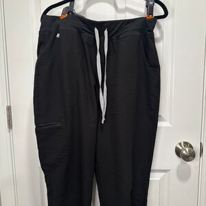 FIGS Zamora Jogger Pants - Black, Women’s Size L